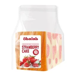 OBALAB MARBLE STRAWBERRY CAKE 32X120GM